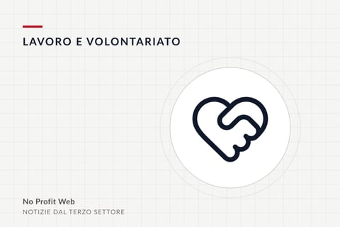 Categoria Lavoro e volontariato: illustrazione con due mani che si stringono
